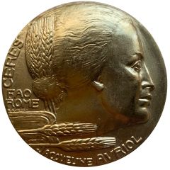 Medal - Ceres FAO Rome Jacoveline Avriol