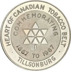 Medal - Tillsonburg, Ontario Canadian centennial