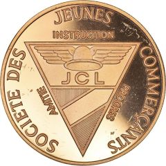 Centenary of the Société des Jeunes Commerçants Lausanne; copper