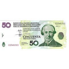 50 Pesos Valor Nominal LECOP