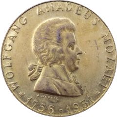 Medal - 175th anniversary of Wolfgang Amadeus Mozart