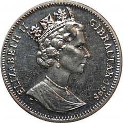 1 Crown - Elizabeth II Slalom skier