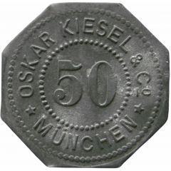50 Pfennig - München Oskar Kiesel and Cº