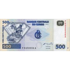 500 Francs without diamonds on front