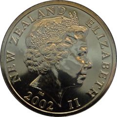 5 Dollars - Elizabeth II 4th Portrait, Hector`s Dolphin