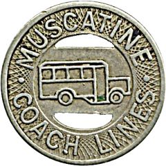 1 Fare - Muscatine Coach Lines Muscatine, Iowa