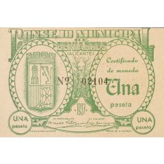 1 Peseta Beniarrés