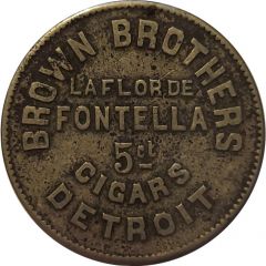 5 Cents - Brown Brothers Cigars Detroit, Michigan