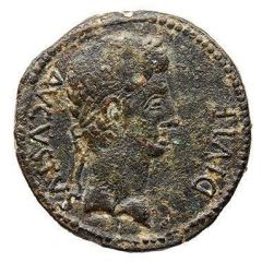 As - Augustus CAESARAVGVSTA C ALSANO T CERVIO II VIR