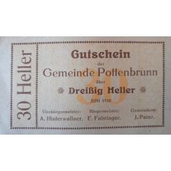 30 Heller Pottenbrunn