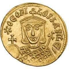 Solidus - Theophilos Cross reverse