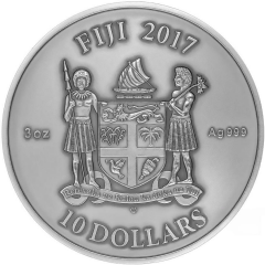 10 Dollars - Elizabeth II Mandala Art III (Chinese)