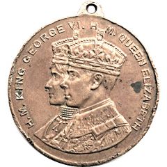 Medal - George VI Royal Visit, Fenwick