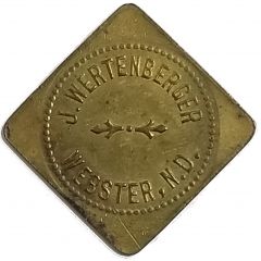 5 Cents - J. Wertenberger Webster, North Dakota