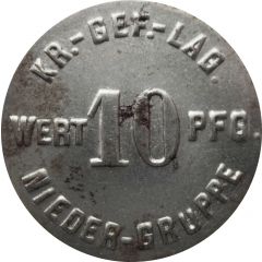 10 Pfennig - Nieder-Gruppe Kr. Gef. Lag.