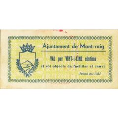 25 Céntimos Mont-roig