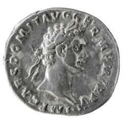 Denarius - Domitian IMP XIIII COS XIII CENS P P P, Minerva