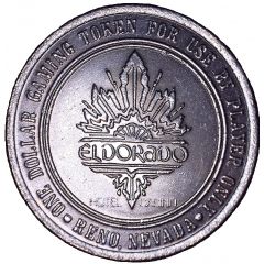 1 Dollar Gaming Token - Eldorado Reno, Nevada
