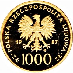 1000 Zlotys Papal Visit, Gold Bullion
