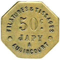 50 Centimes - Filatures et Tissages JAPY Audincourt