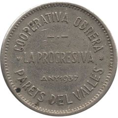 25 Centimos - Cooperativa Obrera La Progresiva
