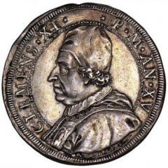 1 Piastra - Clemente XI