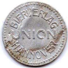 10 Pfennig Bottle Deposit - Bierverlag Union Hannover