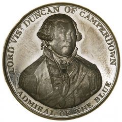 Medal - George III Battle of Camperdown, white metal