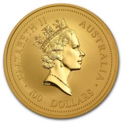 100 Dollars - Elizabeth II 3rd Portrait - Year of the Rat - Gold Bullion Coin