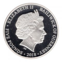 5 Pounds - Elizabeth II 65th Anniversary of Coronation, Silver proof