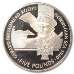 5 Pounds - Elizabeth II Victoria Cross - Gerard Roope