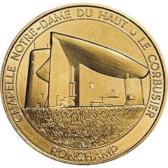 Jeton touristique - Monnaie de Paris - Chapelle notre-dame du haut - Le corbusier