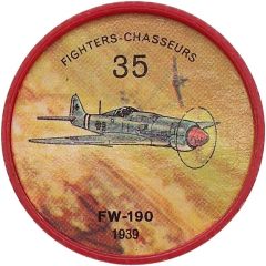 Token - Jell-O Aircraft #35, FW-190