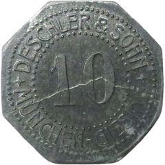 10 Pfennigs - München-Giesing Deschler & Sohn