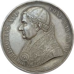 Medal - Gregory XVI Renovations at the port of Civitavecchia