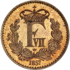 1/2 Skilling Rigsmønt - Frederik VII