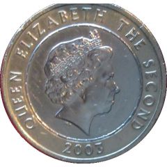 2 Pounds - Elizabeth II Wildlife