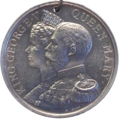 Medal - George V Coronation, Plymouth, aluminium