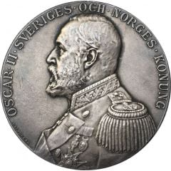 Medal - Oscar II Exhibition of crafts and industry in Gefle
