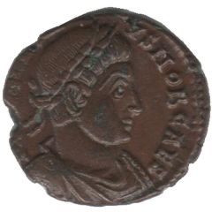 Nummus - Dalmatius GLORIA EXERCITVS, One standard, Lugdunum