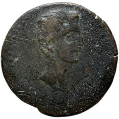 Æ28–29 - Augustus Tyche, pyln wyᶜt