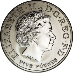 5 Pounds - Elizabeth II Entente Cordiale, Platinum Proof