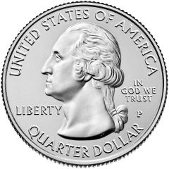 1/4 Dollar `Washington Quarter` Denali National Park and Preserve, Alaska
