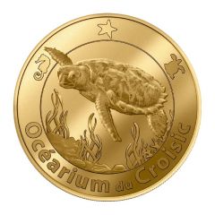 Jeton touristique - Monnaie de Paris - Océarium du Croisic - la tortue