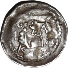 Denier - John I of Apremont 2nd type with crozier, small cross