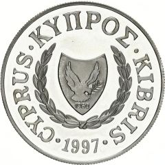1 Pound Cyprus Green Turtle - Silver Proof Issue