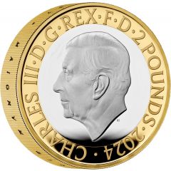 2 Pounds - Charles III National Gallery, Silver Piedfort