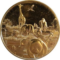 Jeton touristique - Monnaie de Paris - ZooParc de Beauval - Animaux