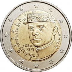 2 Euros Milan Rastislav Štefánik