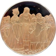 Medal - The history of Belgium in 100 medals Marriage of Mary of Burgundy and Maximilian of Habsburg